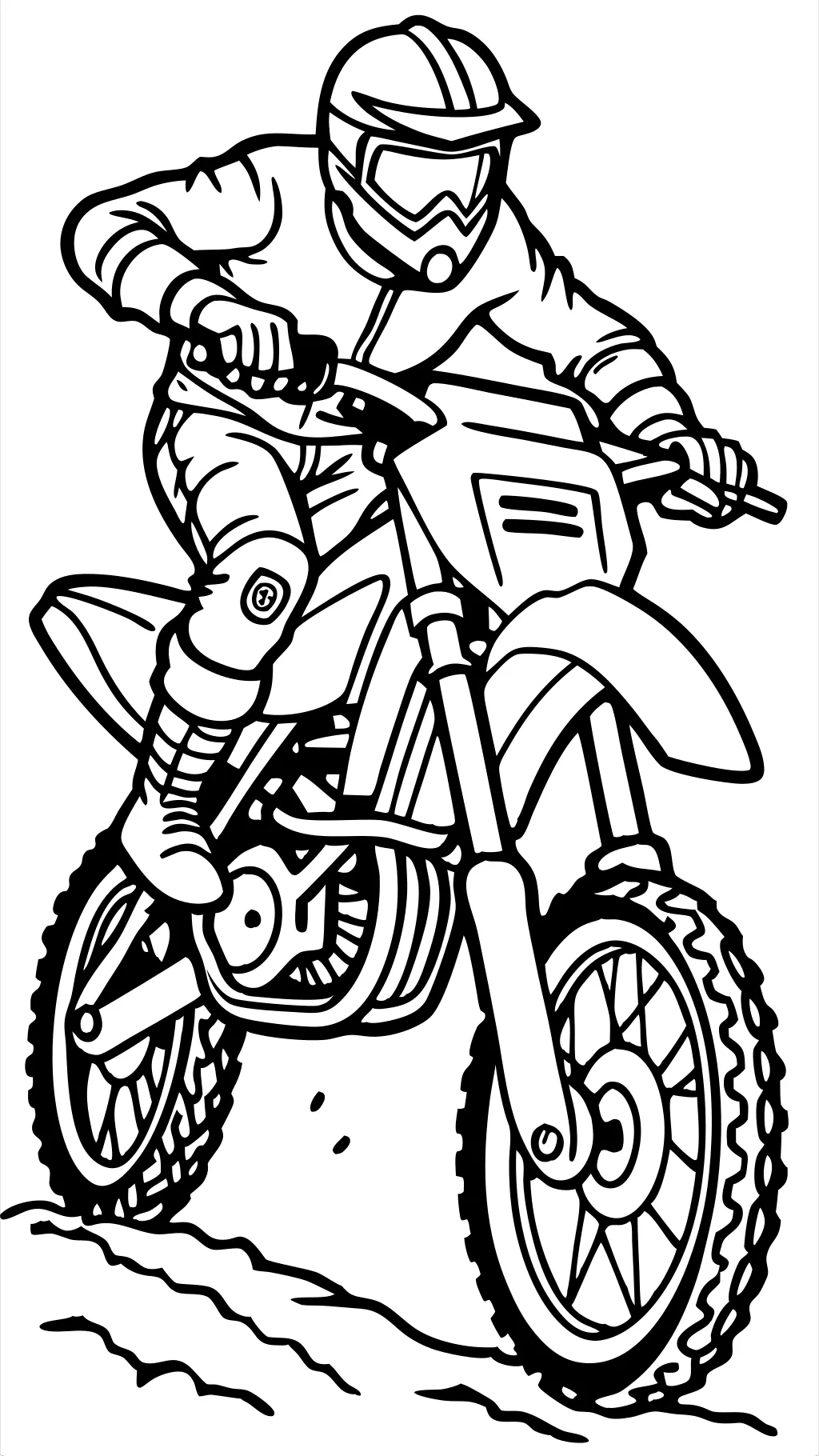 dirt bike coloring pages